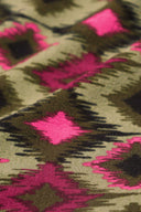 Blouse Naila | Green Pink Aztec