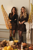 Skirt Elin | Brown panther print