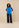 Gilet Aalya Blue met Broek Jax zwart, voorkant