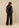 Broek Dora Black met Sweater Jara zwart, achterkant
