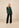 Gilet Zaria Petrol Green met Broek Jax zwart en Top Kelly zwart, voorkant