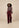 Broek Hilda Burgundy Red met Top Kyla multi colour, voorkant