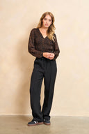 Top Signe | Brown panther print