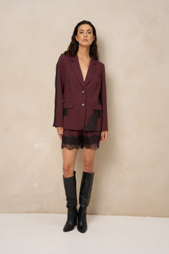 Blazer Kae - Relaxed Lace | Burgundy