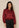Jacket Kairi - Satin Bomber | Burgundy