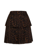 Skirt Elin | Brown panther print