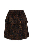 Skirt Elin | Brown panther print