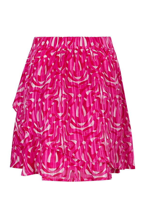 Skirt Saige | Pink Swirl Print