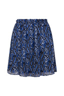 Skirt Katalin | Blue snake print