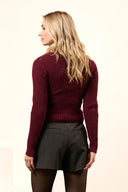 Trui Katja | Burgundy red