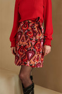 Skirt Aubrie | Heart ikat print