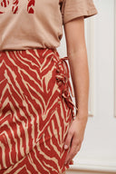 Jupe Sélène | Logo imprimé zèbre