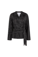 Top Hazel | Imprimé lignes Lofty