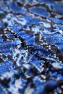 Top Ilona | Blue snake print