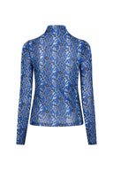 Top Ilona | Blue snake print