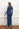 Haut Jayne | Imprimé monogramme bleu