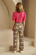 Broek Bridget | Botanical Ikat print