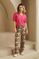 Broek Bridget | Botanical Ikat print