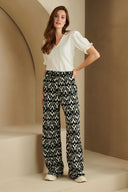 Broek Novalee | Black / white print