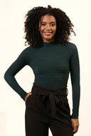 Top Leona | Petrol green