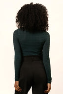 Top Leona | Petrol green