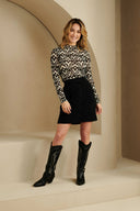 Haut Lindi | Impression noir/blanc