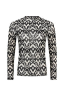 Haut Lindi | Impression noir/blanc