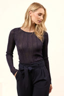 Top Mabel | Navy Blue