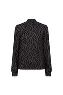 Top Maren | Imprimé zèbre gris