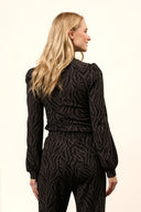 Top Maren | Grey zebra print