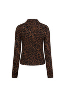 Haut Margaret | Imprimé panthère marron
