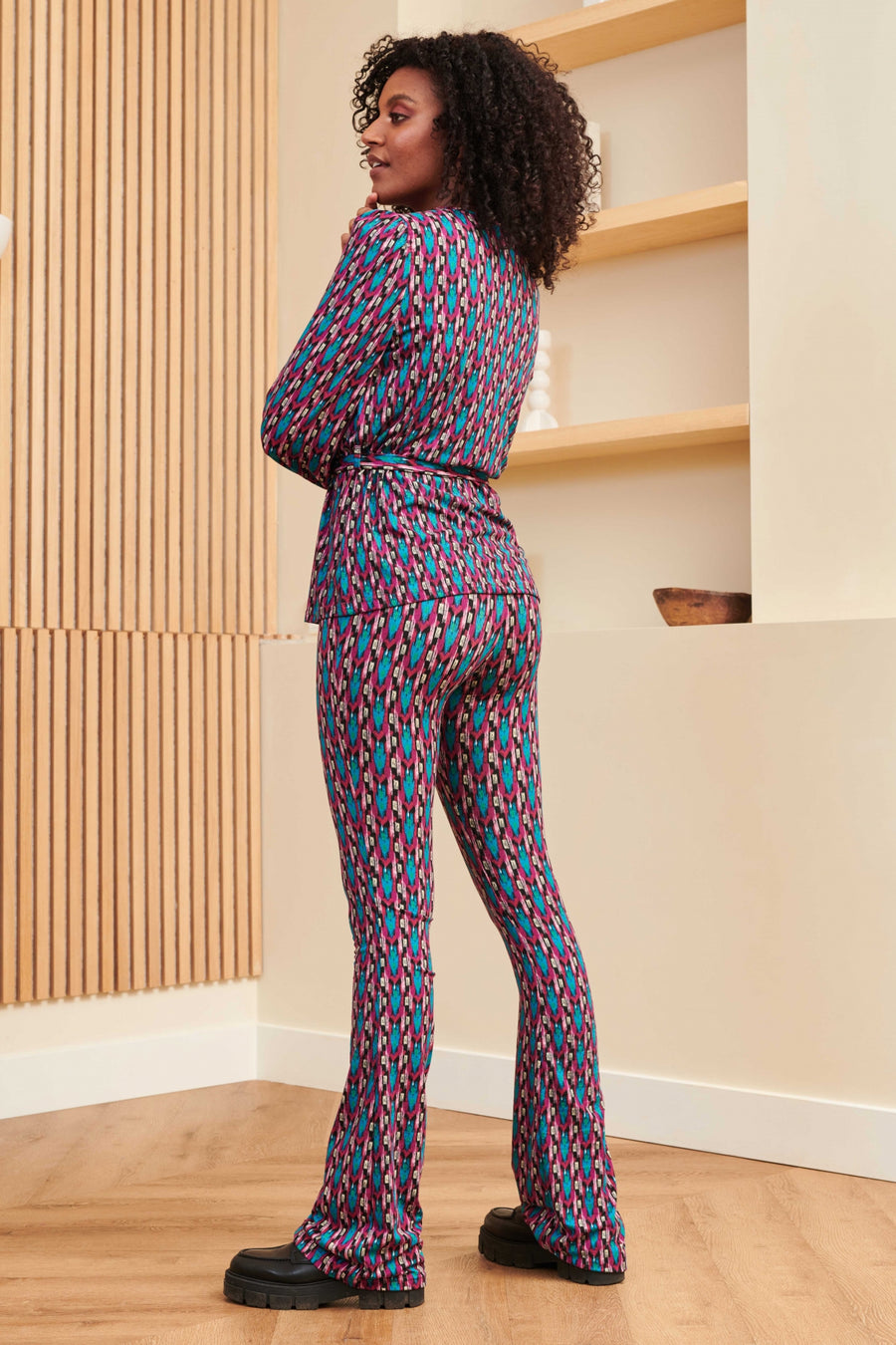 Trousers Harmony | Multi Ikat print