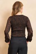 Top Signe | Brown panther print