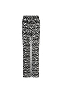 Trousers Novalee | Black / white print