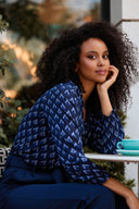 Eliza Blouse | Zigzag Print