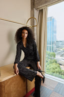 Top Hazel | Imprimé lignes Lofty