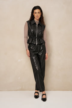 Broek Kove - Barrel Vegan Leather | Black