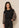 Sweater Jara - Contrast Sleeve | Black