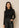 Top Jolien - Draped Mesh | Black