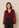 Blouse Kio - Boho Ruffle | Burgundy