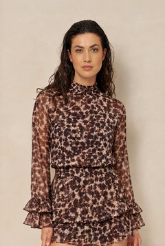 Top Kyla - Printed Ruffle | Multi Colour