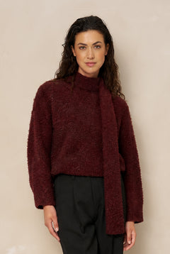 Jumper Kira - Relaxed Knit | Burgundy