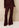 Pant Mea Structure Relaxed Burgundy crop onder